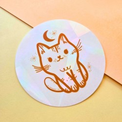 Sticker attrape soleil chat