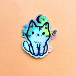 Sticker chat brillant