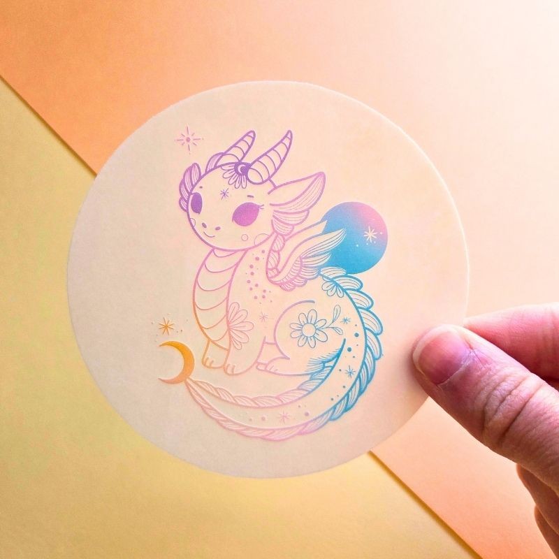 Sticker attrape soleil dragon