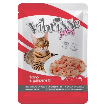 Patée en gelée pour chat - thon et crevette
