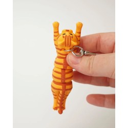 Porte-clefs chat anti-stress articulé