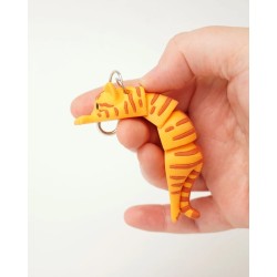 Porte-clefs chat anti-stress articulé