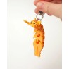Porte-clefs chat anti-stress articulé