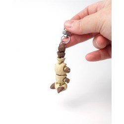 Porte-clefs chat siamois anti-stress articulé