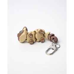 Porte-clefs chat siamois anti-stress articulé
