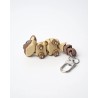 Porte-clefs chat siamois anti-stress articulé