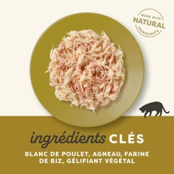 Patée en gelée pour chat - poulet et agneau