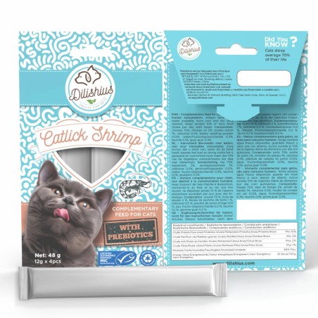 Stick liquide à la crevette pour chat