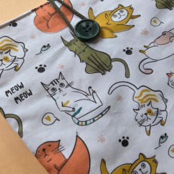Pochette à livre  - funny cats