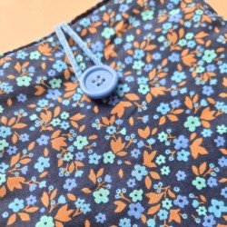 Pochette à livre  - fleurs