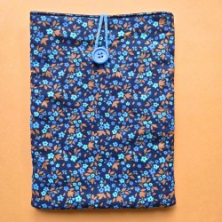 Pochette à livre  - fleurs