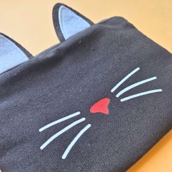 Pochette - chat noir