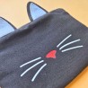 Pochette - chat noir