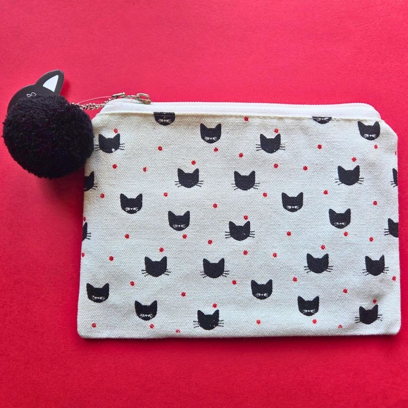 Pochette - chat blanc