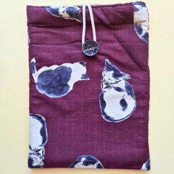 Pochette à livre : protection tissu unique faite en France