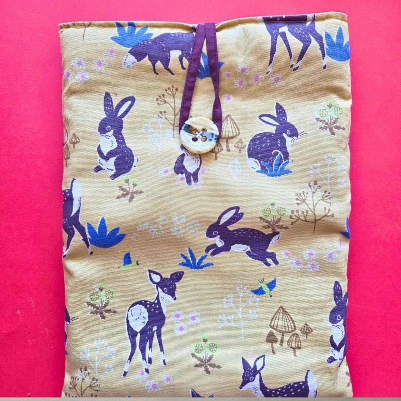 Pochette à livre : protection tissu unique faite en France