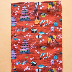 Pochette à livre : protection tissu unique faite en France