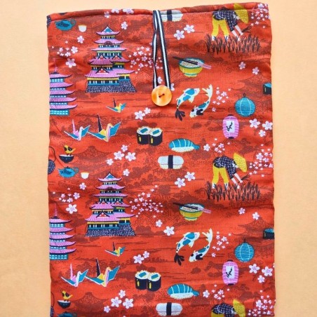Pochette à livre : protection tissu unique faite en France