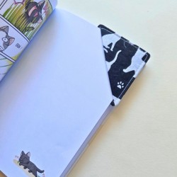 Marque page tissu - chat
