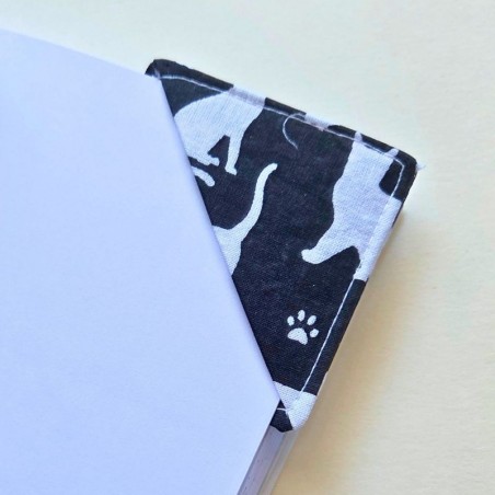 Marque page tissu - chat