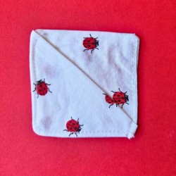 Marque page tissu - Coccinelle