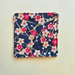 Marque page tissu - fleurs