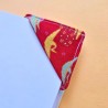 Marque page tissu - grue japonaise