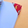 Marque page tissu - grue japonaise