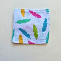 Marque page tissu - plumes
