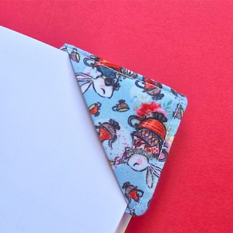 Marque page tissu - lapin