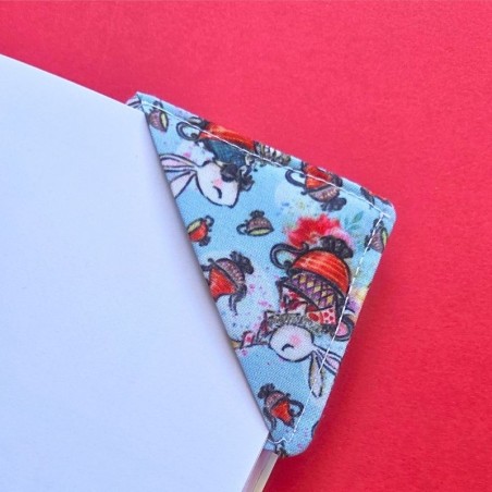 Marque page tissu - lapin