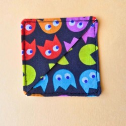 Marque page tissu - pac man