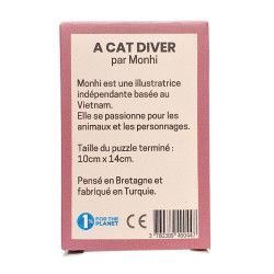 Mini puzzle Cat Diver - 99 pièces