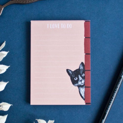 Bloc Note chat rouge