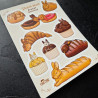 Stickers lapins viennoiseries
