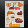 Stickers lapins viennoiseries