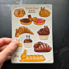 Stickers lapins viennoiseries