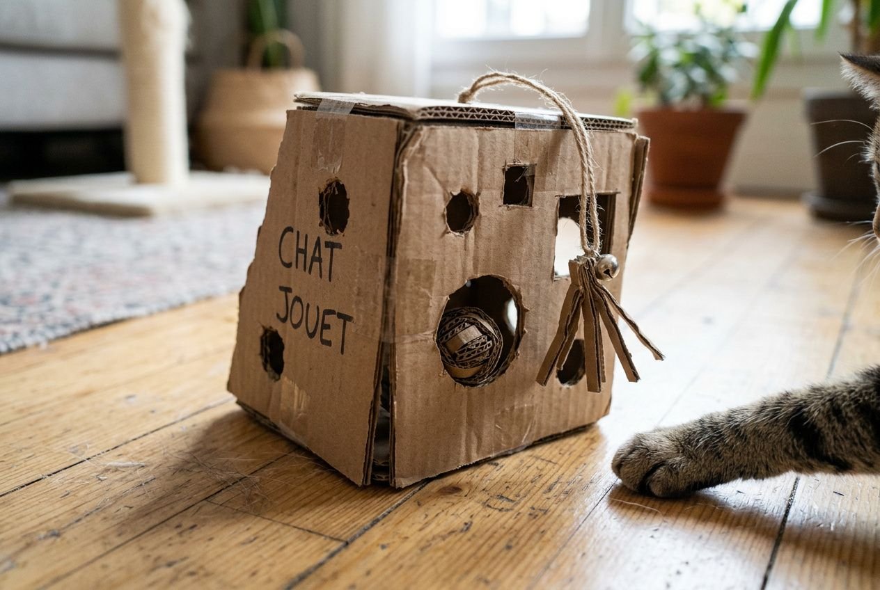 Matériaux et outils pour créer des jouets pour chat