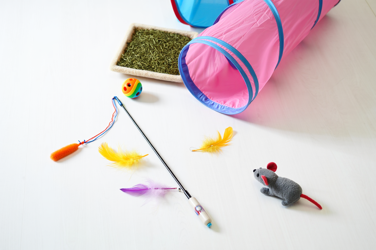 Sélection variée de jouets pour chat