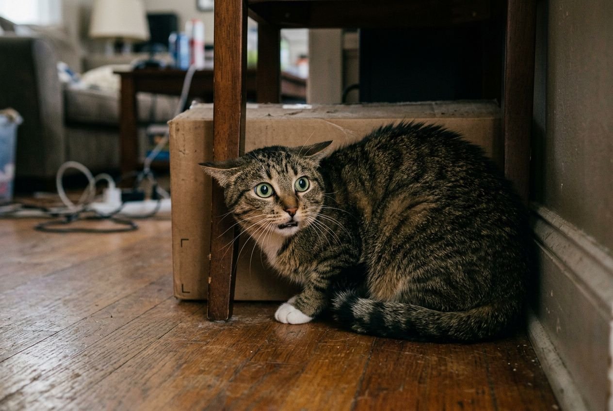 Chat apeuré que faire : rassurer un chat craintif