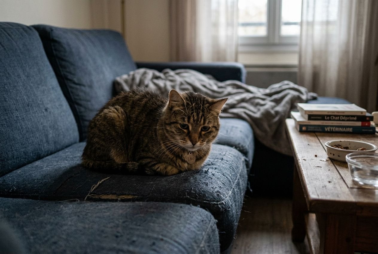 Signes de dépression chez un chat : symptômes et solutions