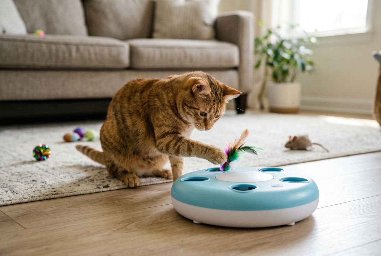 Jouet chat interactif automatique : guide et comparatif 2026