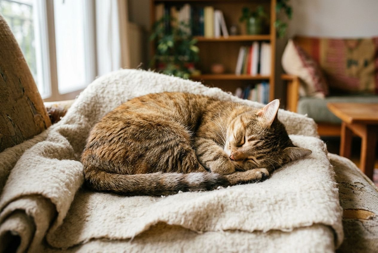 Pourquoi mon chat dort beaucoup et ne joue plus : est-ce normal ?