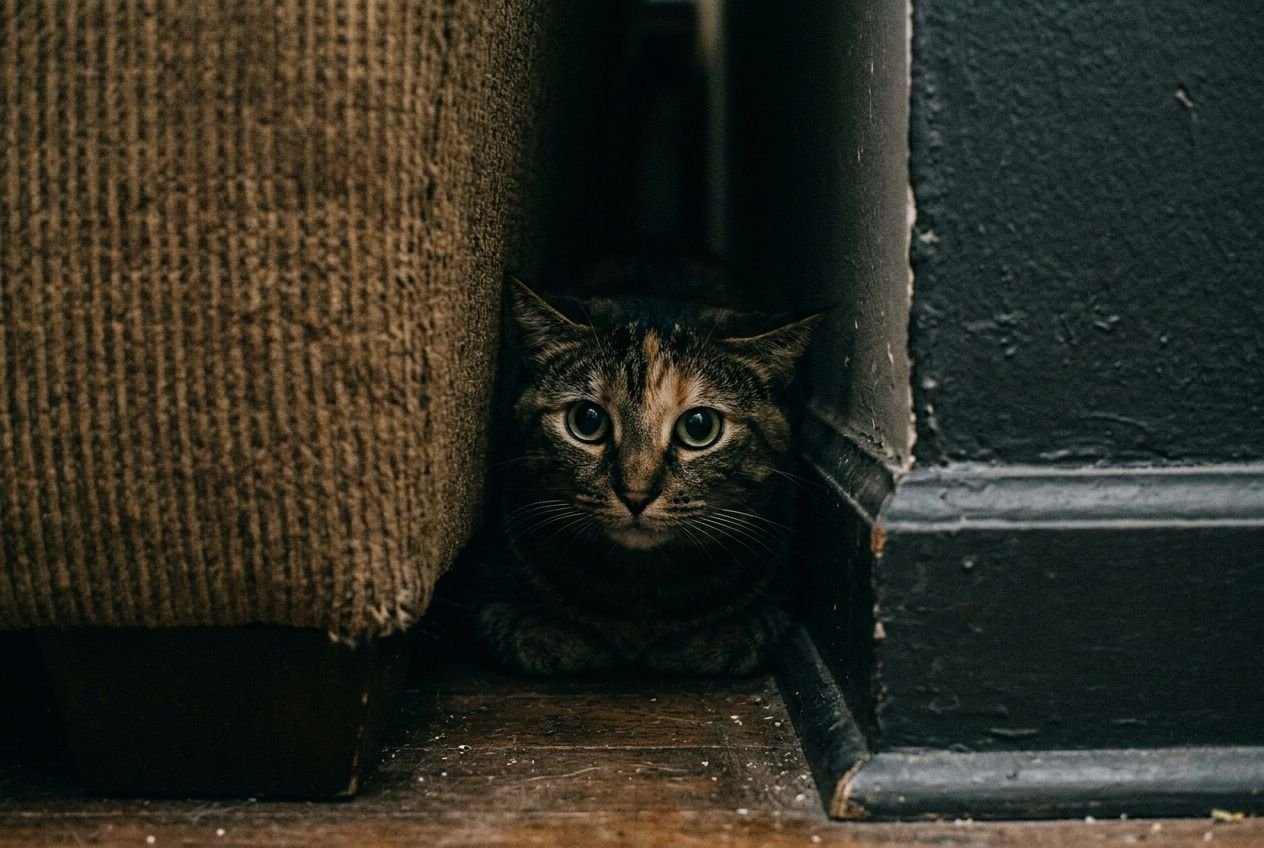 Chat traumatisé : symptômes, signes et comment l'apaiser
