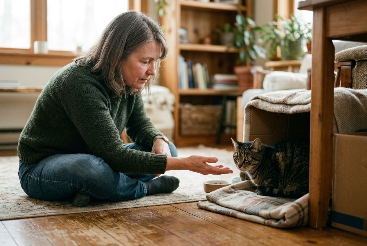 Apprivoiser un chat adulte craintif : conseils pratiques